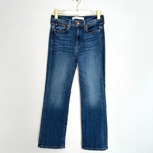 AYR Jeans The Pop Women Size 28S Short Blue Denim Straight Crop